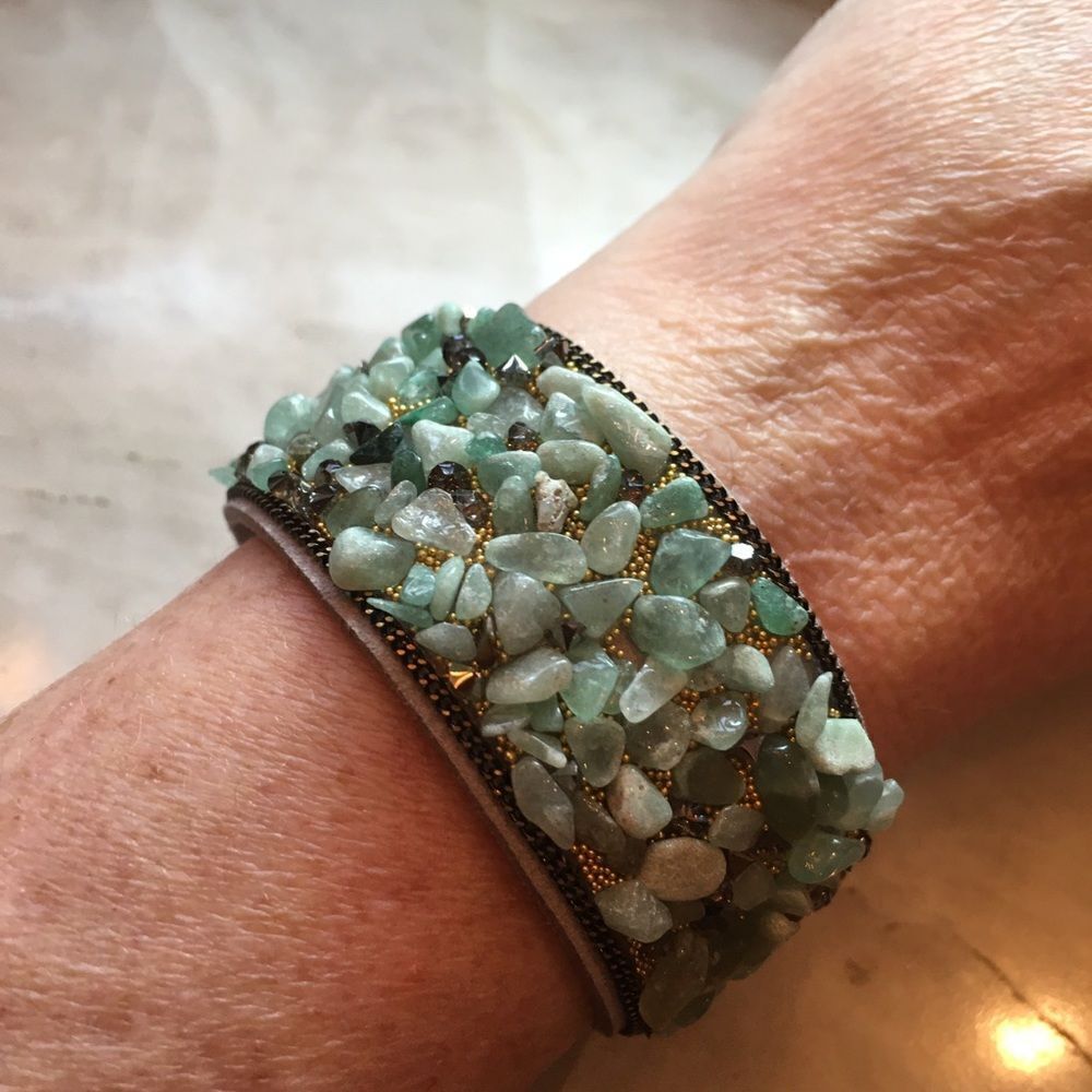Gorgeous Green Aventurine Stone Bracelet - Picture 5 of 9